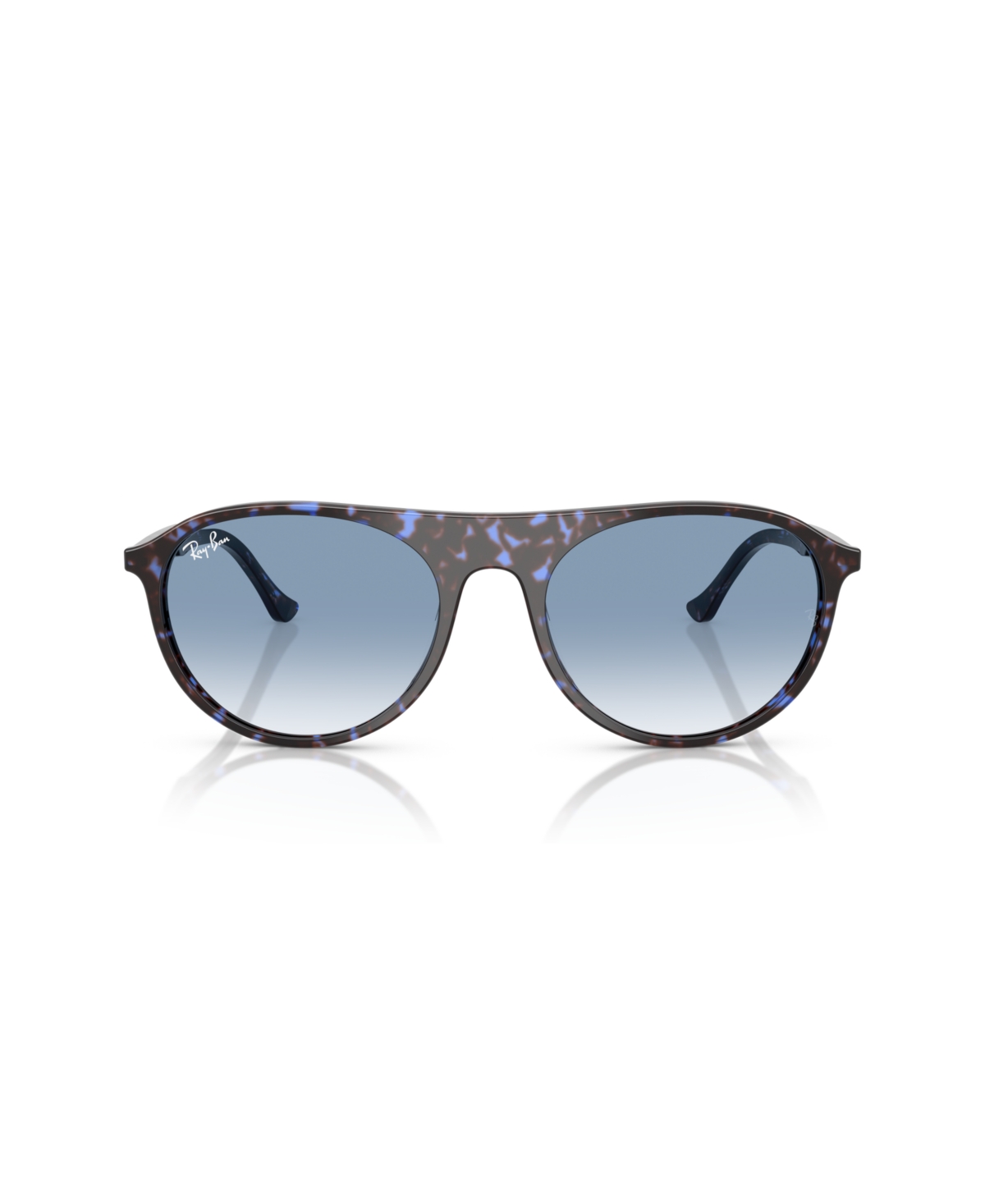 Ray Ban Unisex Large Sunglasses, Rb2215 In Havana Blue Turtle