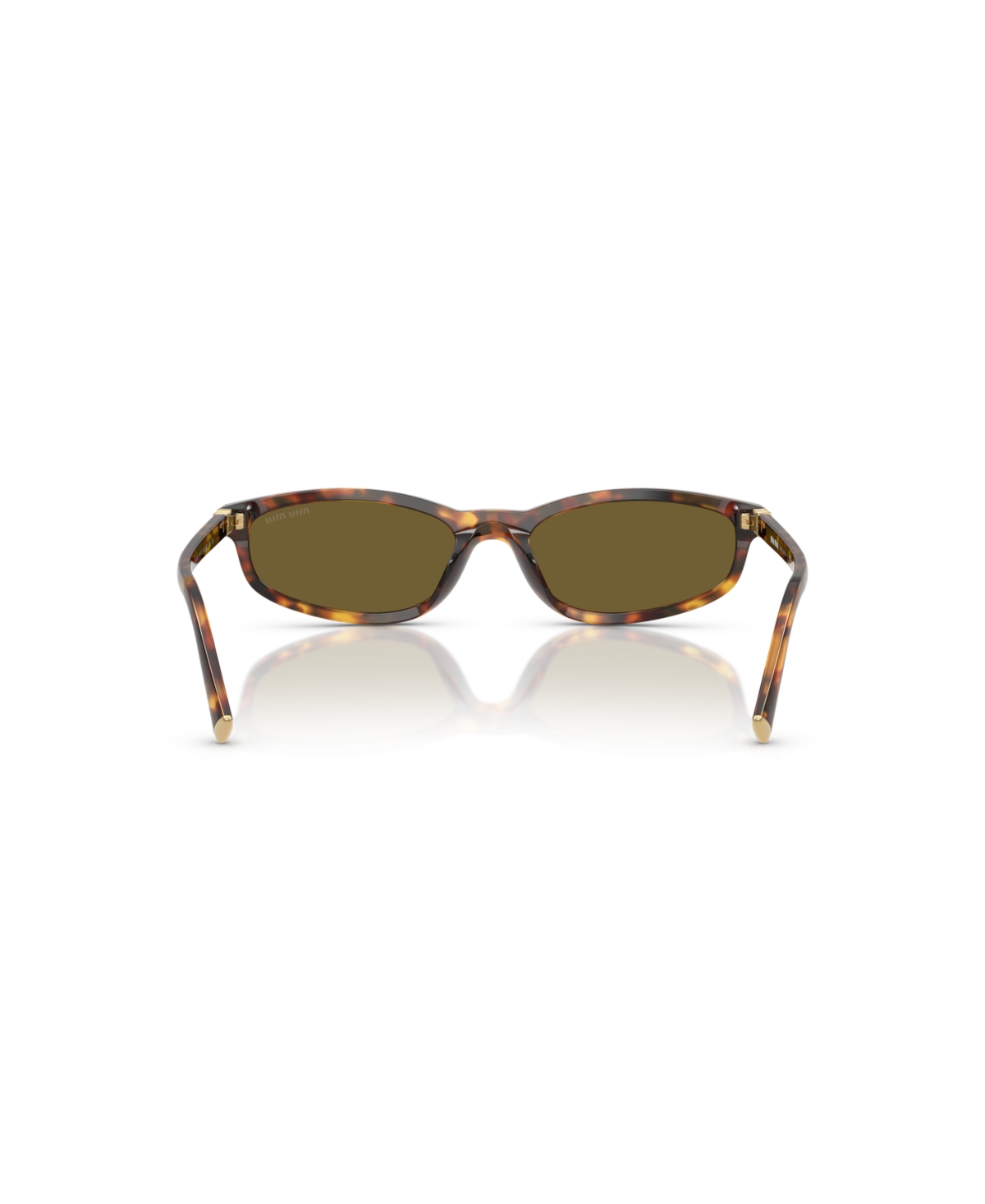 Miu Miu Woman Sunglass Mu A06s In Honey Havana - Green