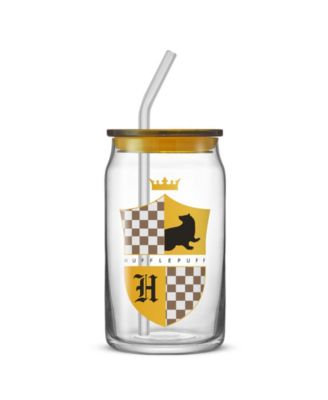 Harry Potter House Crests Tumbler Glasses with Lids, Set of 4