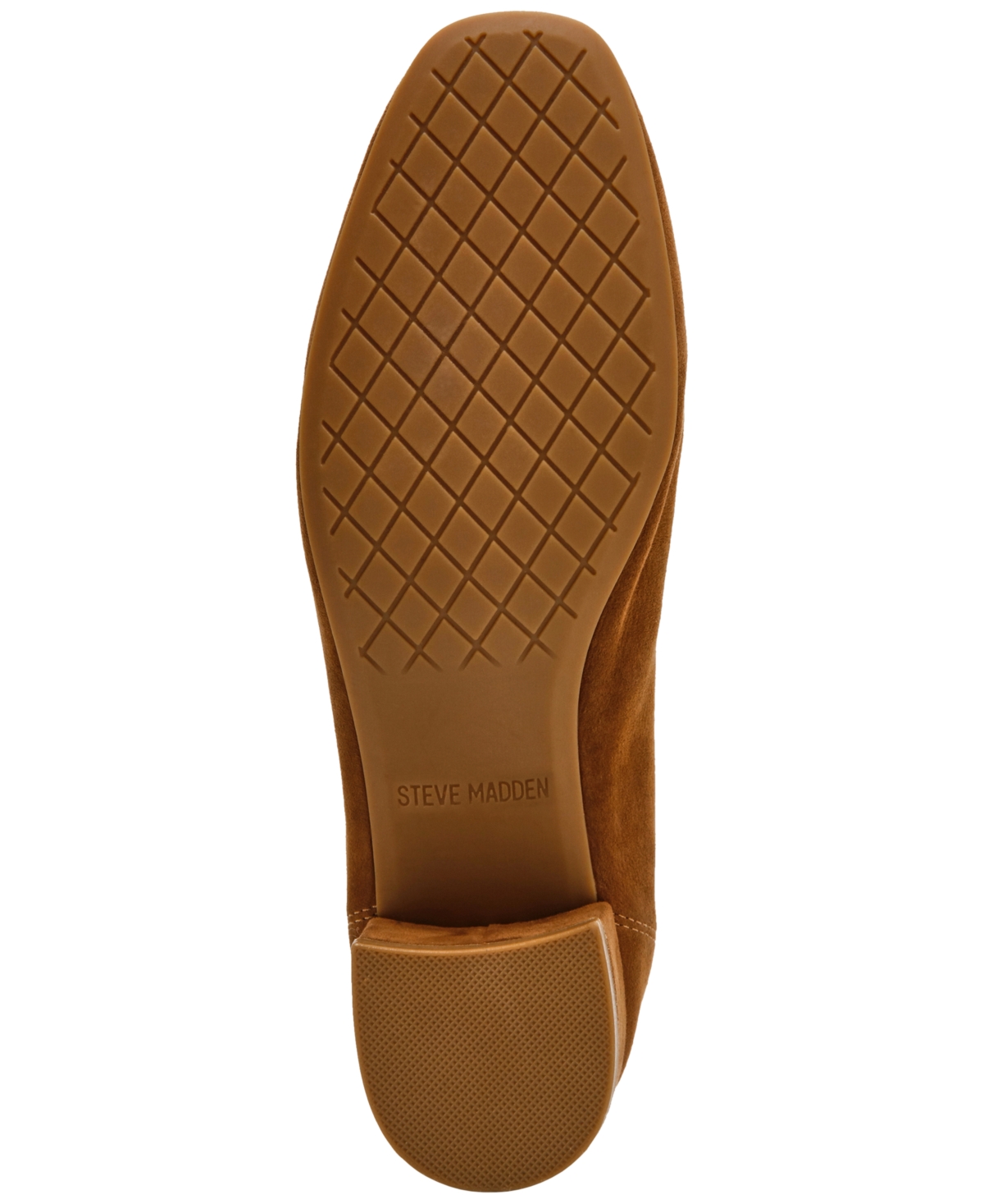 Steve Madden Mollie Block Heel Pump In Chestnut Suede