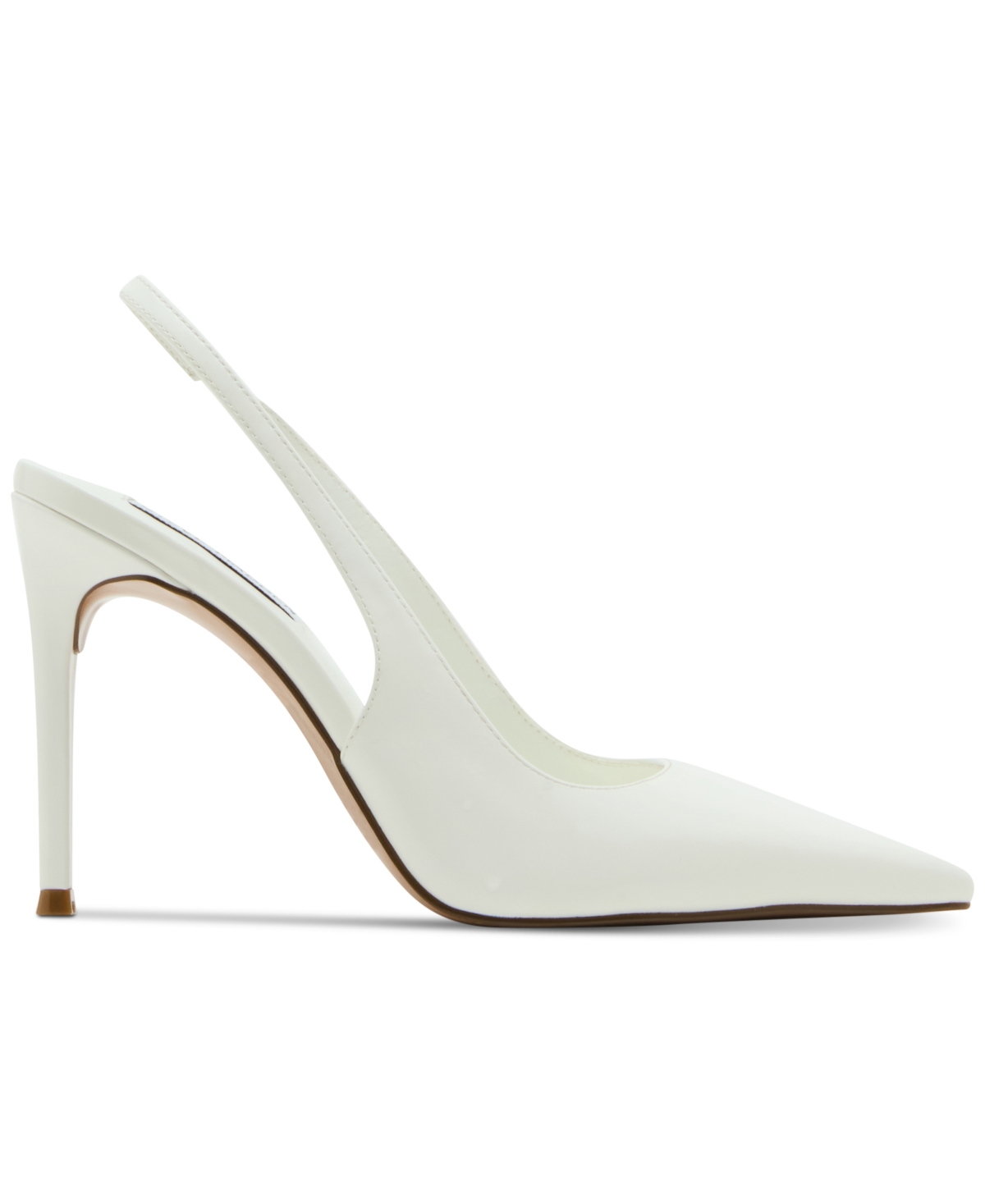 Steve Madden Reyes Pointed Toe Slingback Sandal In White Box