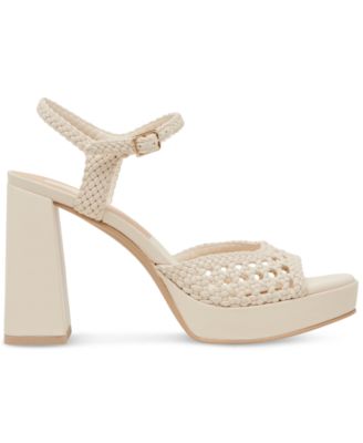 Women's Peyten Wide Width Woven Two-Piece Platform Dress Sandals