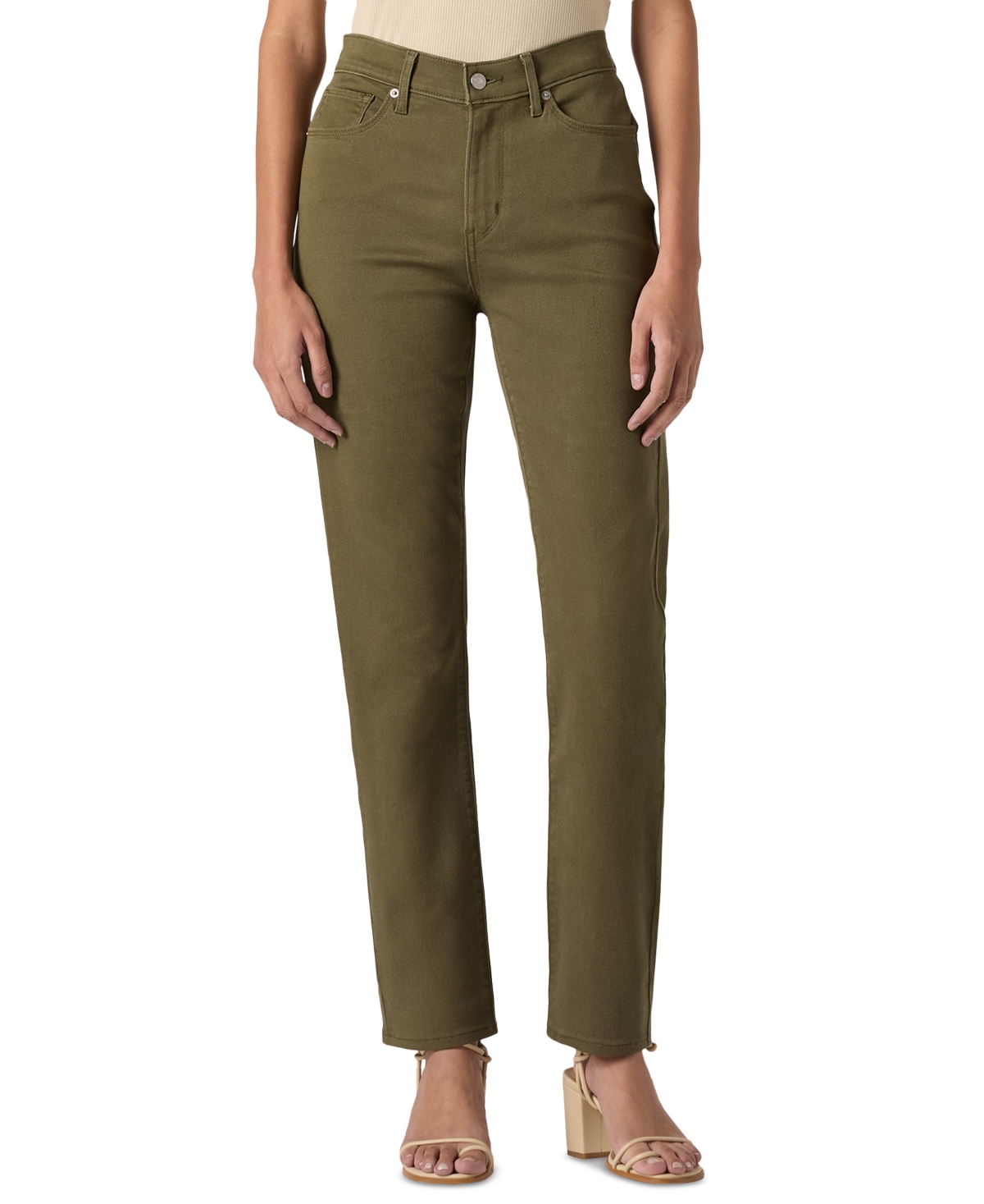 Women's Classic Mid Rise Straight-Leg Jeans - Ivy Green
