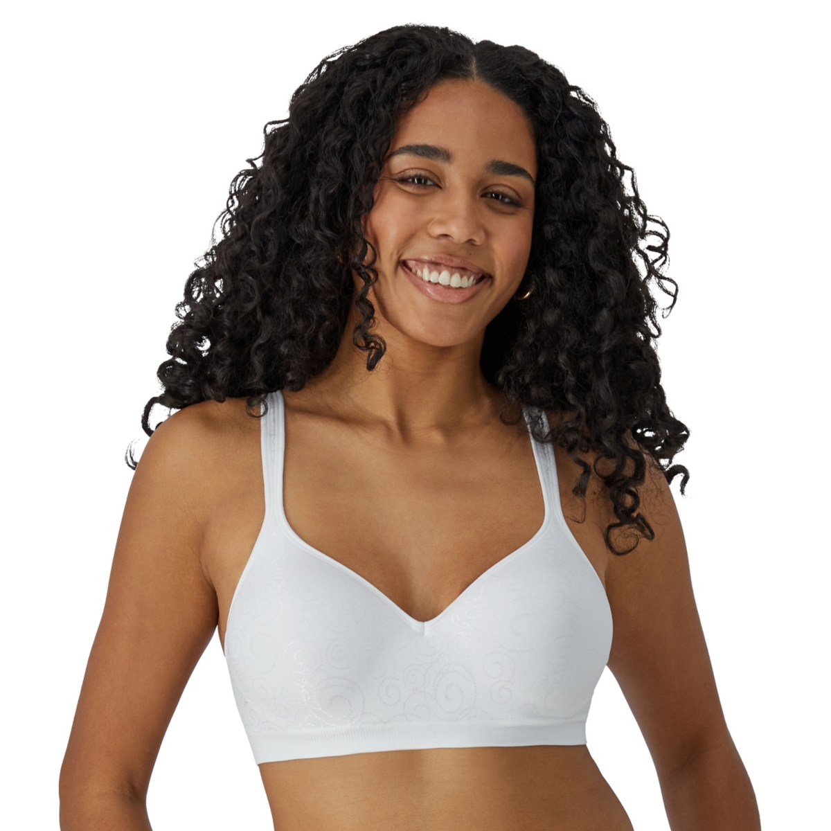 Comfort Revolution Shaping Wireless Smoothing Bra 3463 - Hush Pink Swirl