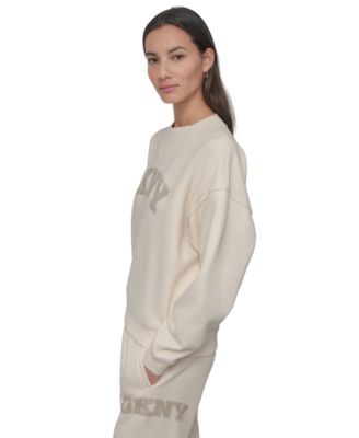 売れ筋商品|||ダナ キャラン ニューヨーク カットソー トップス レディース Women's Studded-Logo Crewneck Short-Sleeve Top White DKNY Sport Women's Crewneck Short-Sleeve Side-Ruched Top