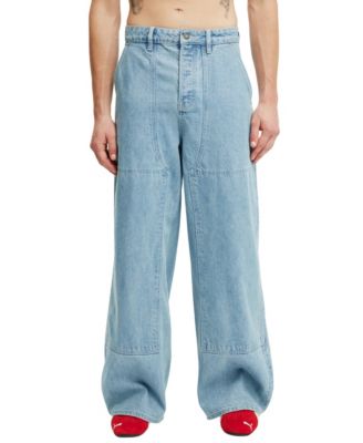 【BAON】Kinnoi Washing Balloon Wide Denim Pants Vintage Wash Super Wide-Leg Denim Balloon Pants