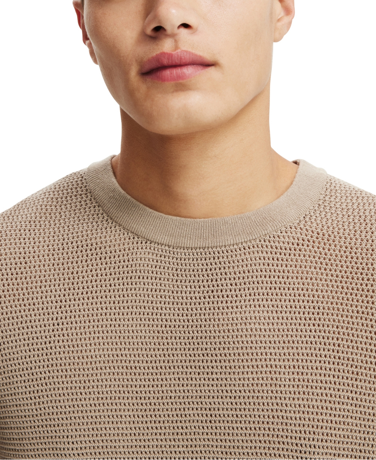 Shop Cotton On Men's Knit T-shirt In Warm Gray