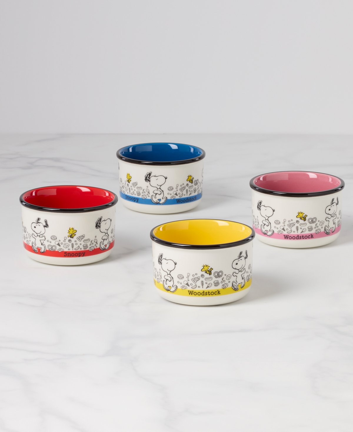 Lenox Chef Snoopy Snack Bowls, Set Of 4 In Multi