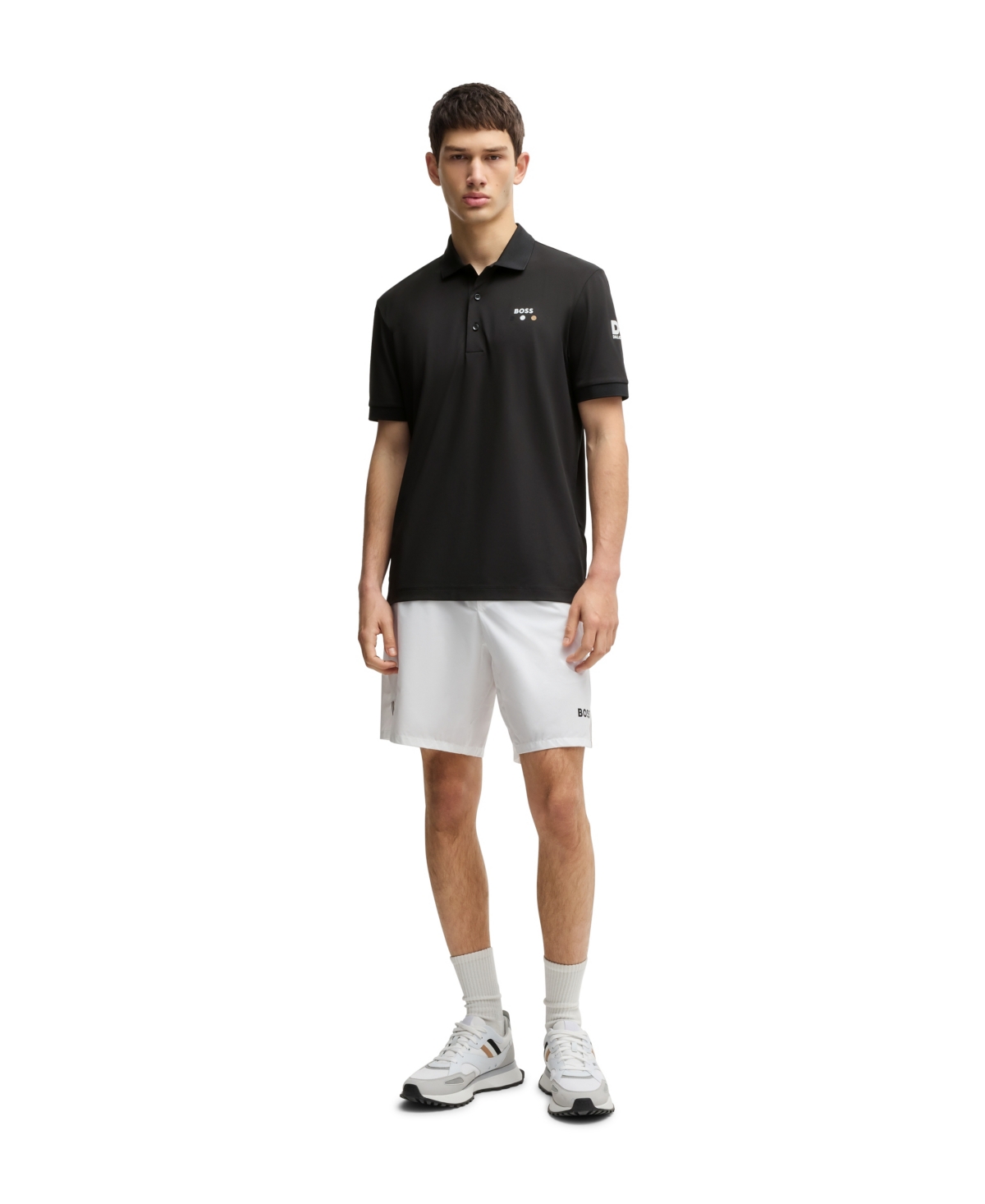 Hugo Boss Boss By  Men's Paddy Stretch-pique Regular-fit Polo Shirt In Black