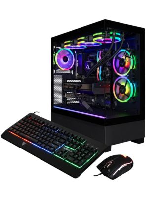 SET Liquid Cooled Gaming Desktop Computer, AMD Ryzen 7 9800X3D 4.7GHz, 32GB RAM, 2TB SSD, NVIDIA GeForce RTX 5080 16GB, Windows 11 Home, Black