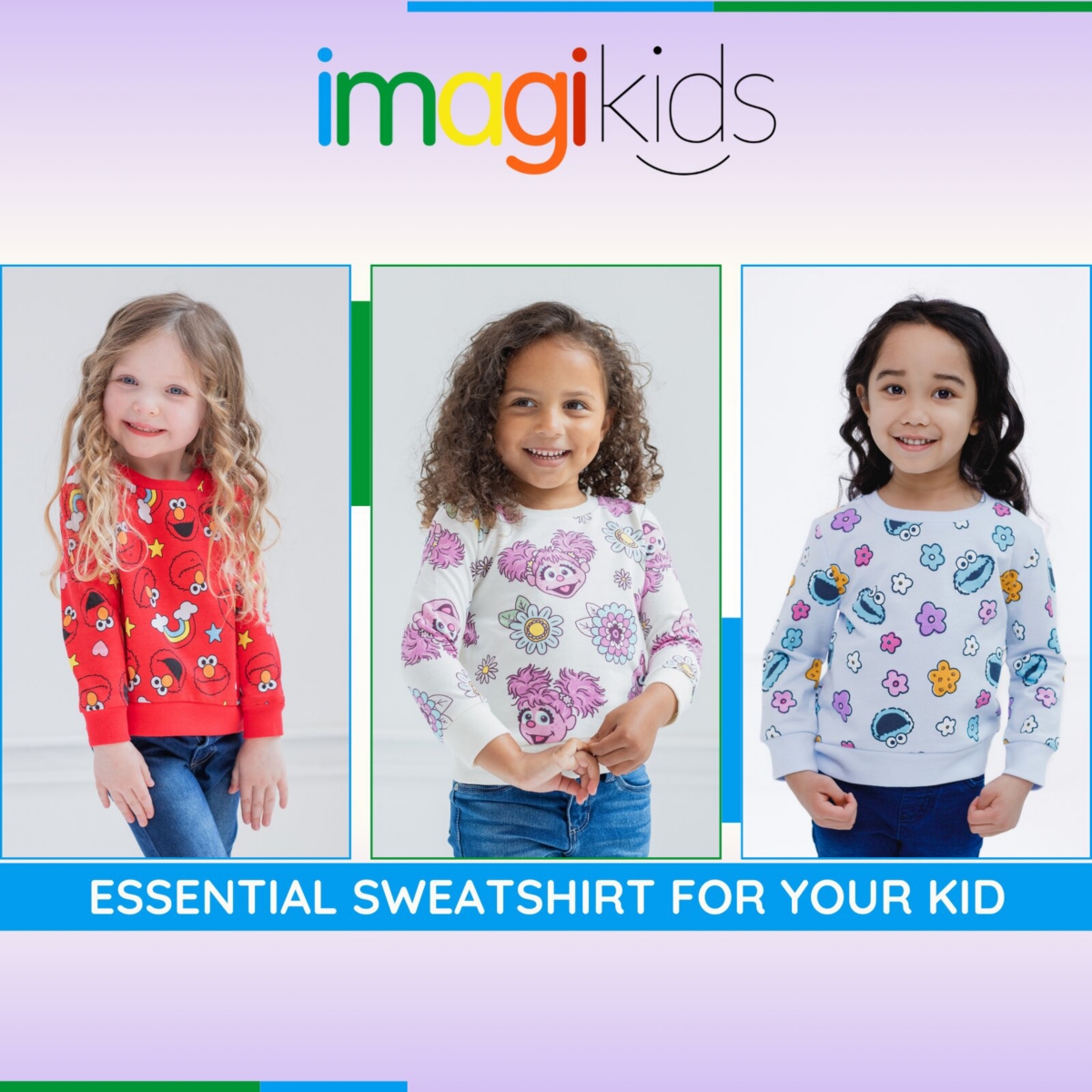 Sesame Street Little Girls Sweatshirt