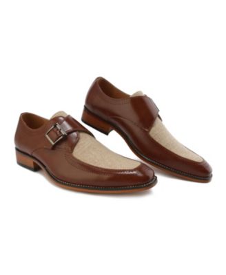 Men's Moc Toe Monk Strap Two-Tone Loafer