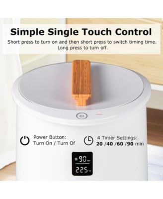 20L Large Heated Towel Warmer with LED Display and Button Control