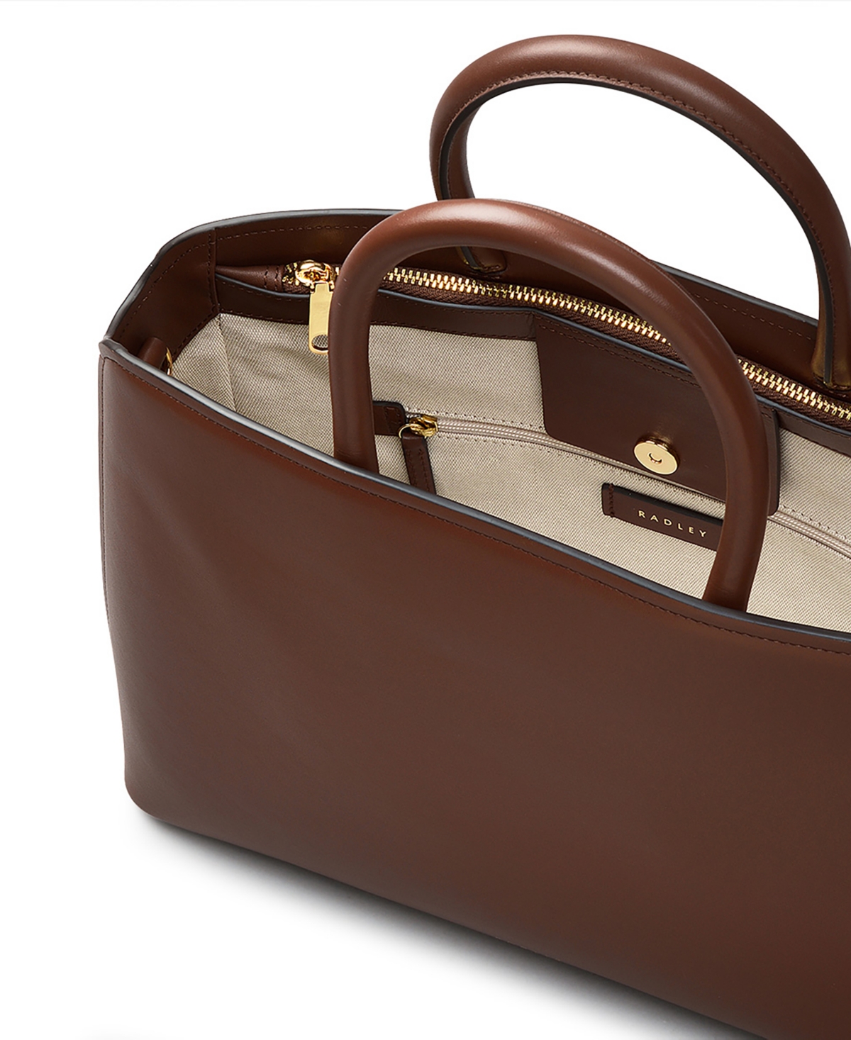 Radley London Bow Street Medium Ziptop Grab Bag In Brown
