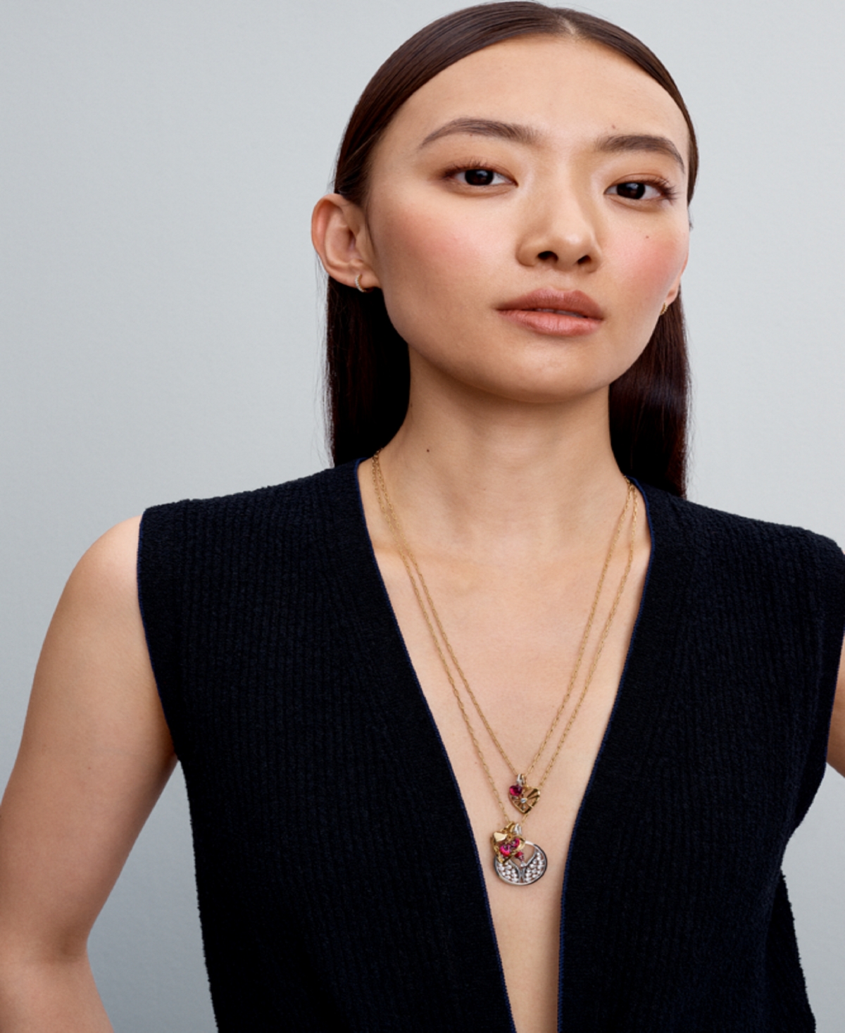 Pandora 14k Gold Plated Elongated Link Chain Necklace In Gold Plated