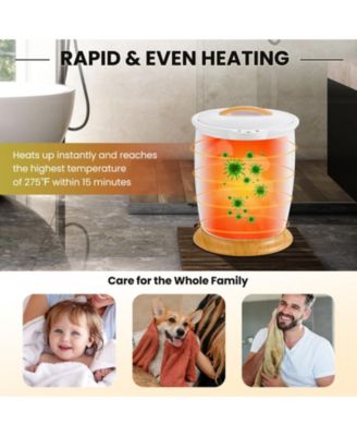 Bathroom Towel Warmer Bucket with Fragrance Holder and Auto Shut