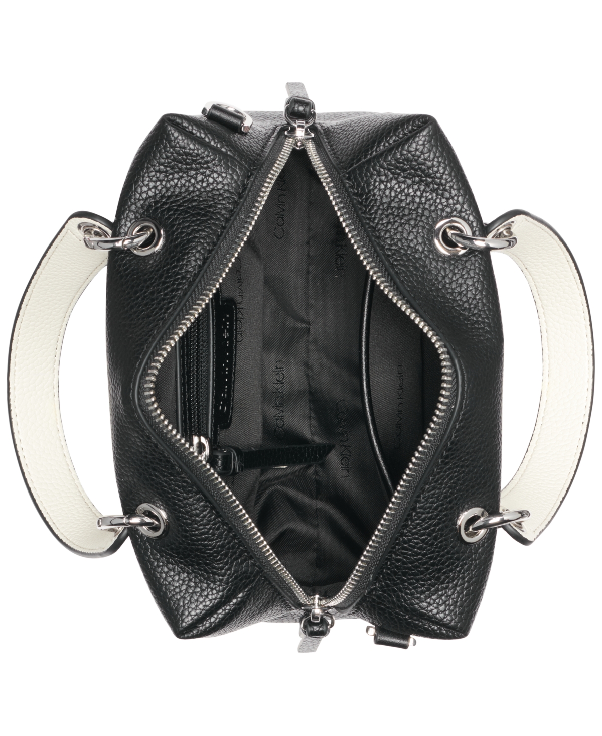 Calvin Klein Cali Small Crossbody Bag In Black,white