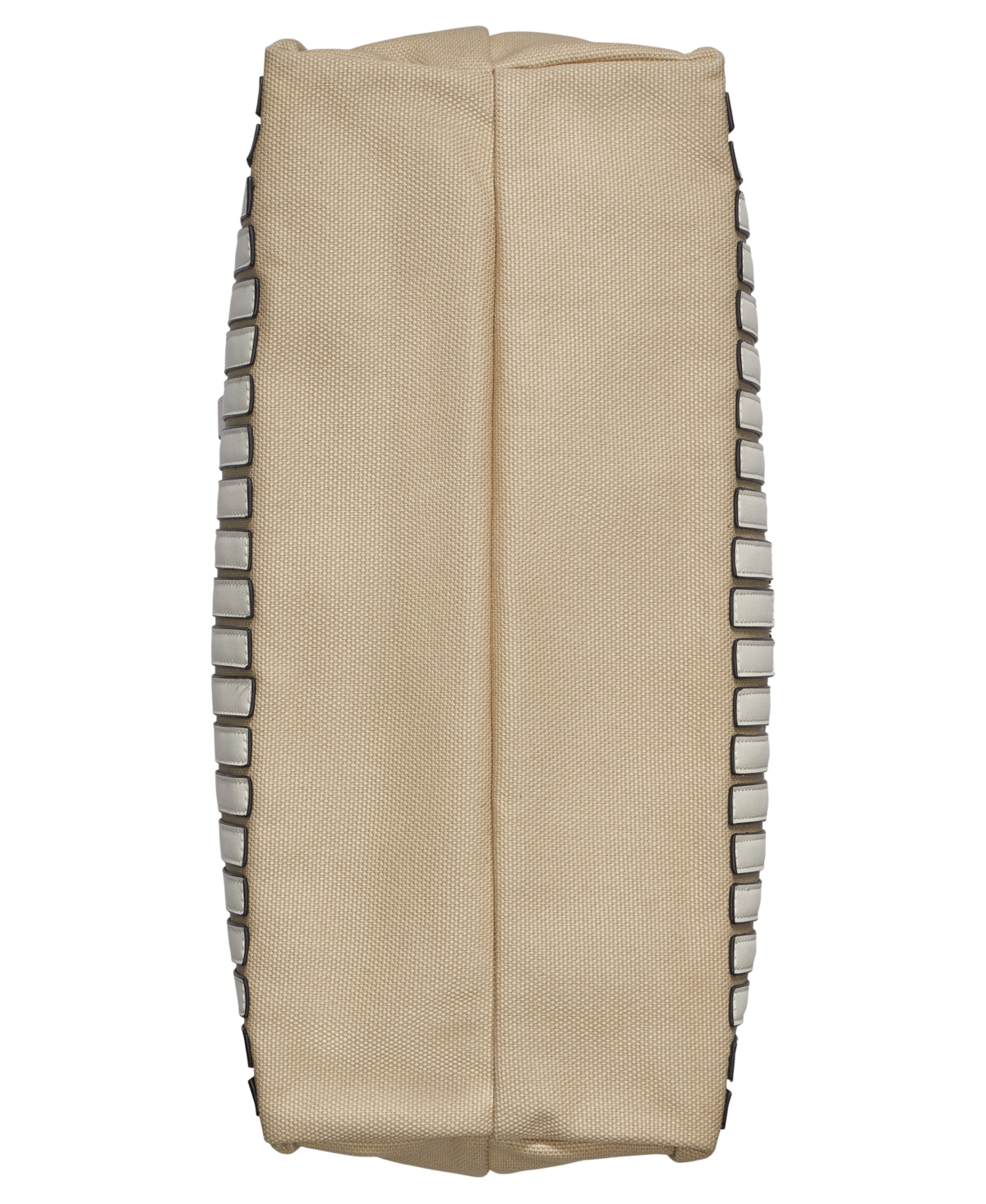 Calvin Klein Modern Essentials Pieced Canvas Tote In Cerb White