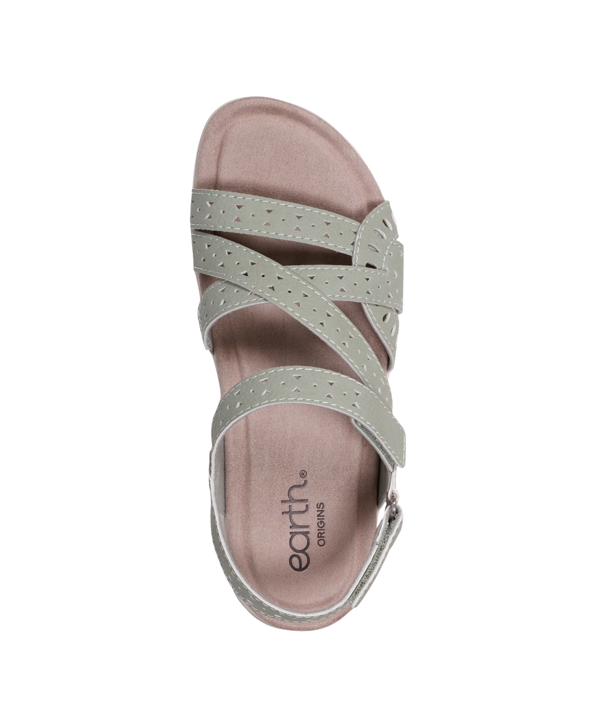 Shop Earth Women's Seravi Strappy Slingback Sandals In Sage Green