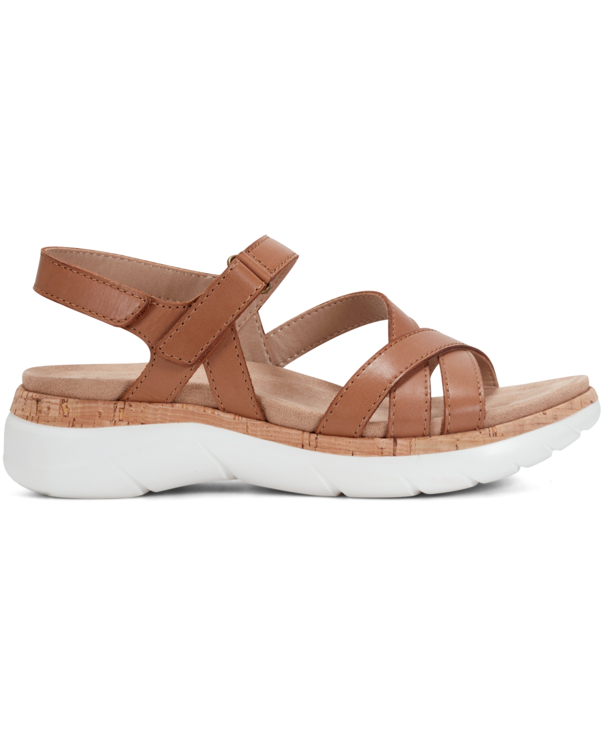 EARTH WOMEN'S ROSIE STRAPPY SLINGBACK FLAT SANDALS 