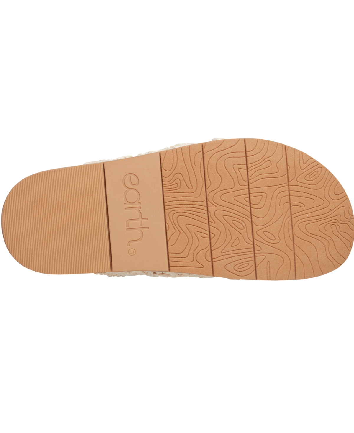 Earth Women's Flurry Woven Crisscross Flat Sandals In Neutral