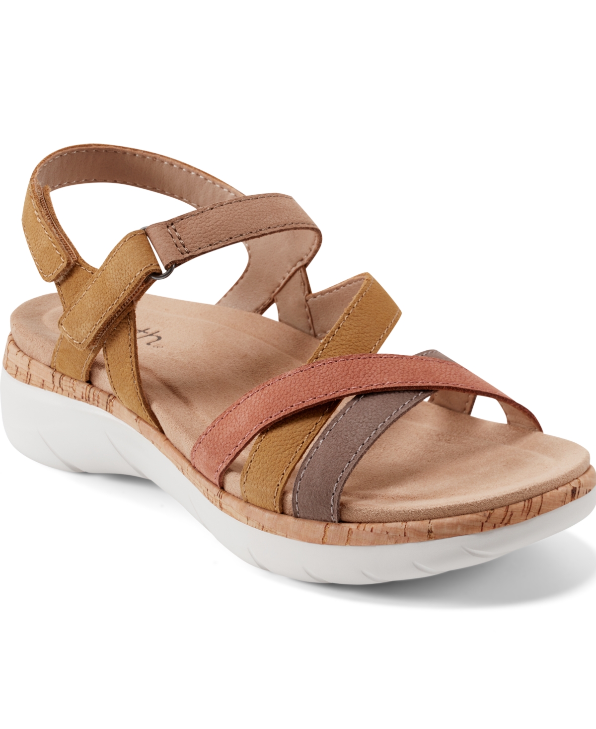 EARTH WOMEN'S ROSIE STRAPPY SLINGBACK FLAT SANDALS 