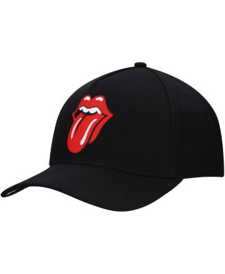 Men's Black Rolling Stones It's Only Rock N' Roll A-Frame Adjustable Hat