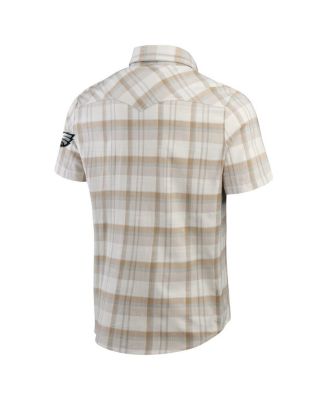 Darius Rucker Collection by Men's Gray Philadelphia Eagles Plaid Full-Snap Shirt