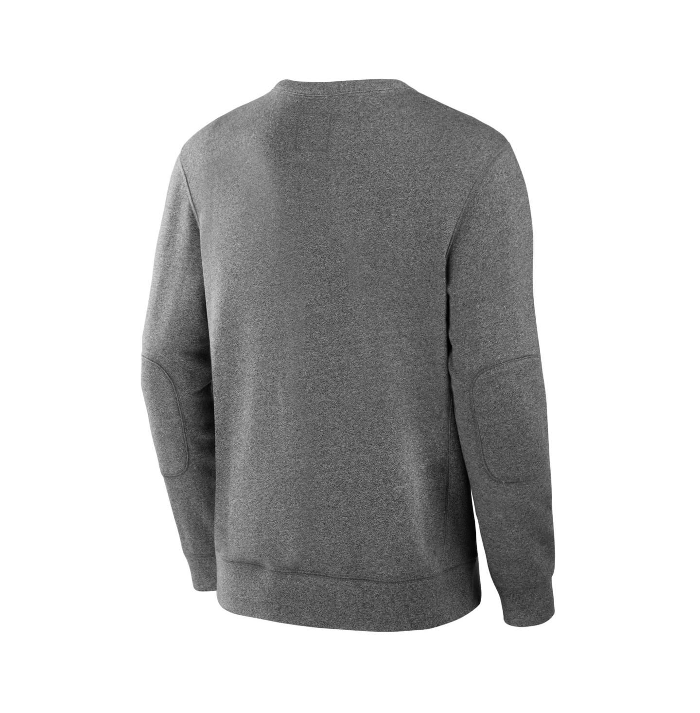 Мужской свитшот Fanatics Heather Gray Detroit Red Wings Decades Collection Legendary Fleece Pullover — фото 2