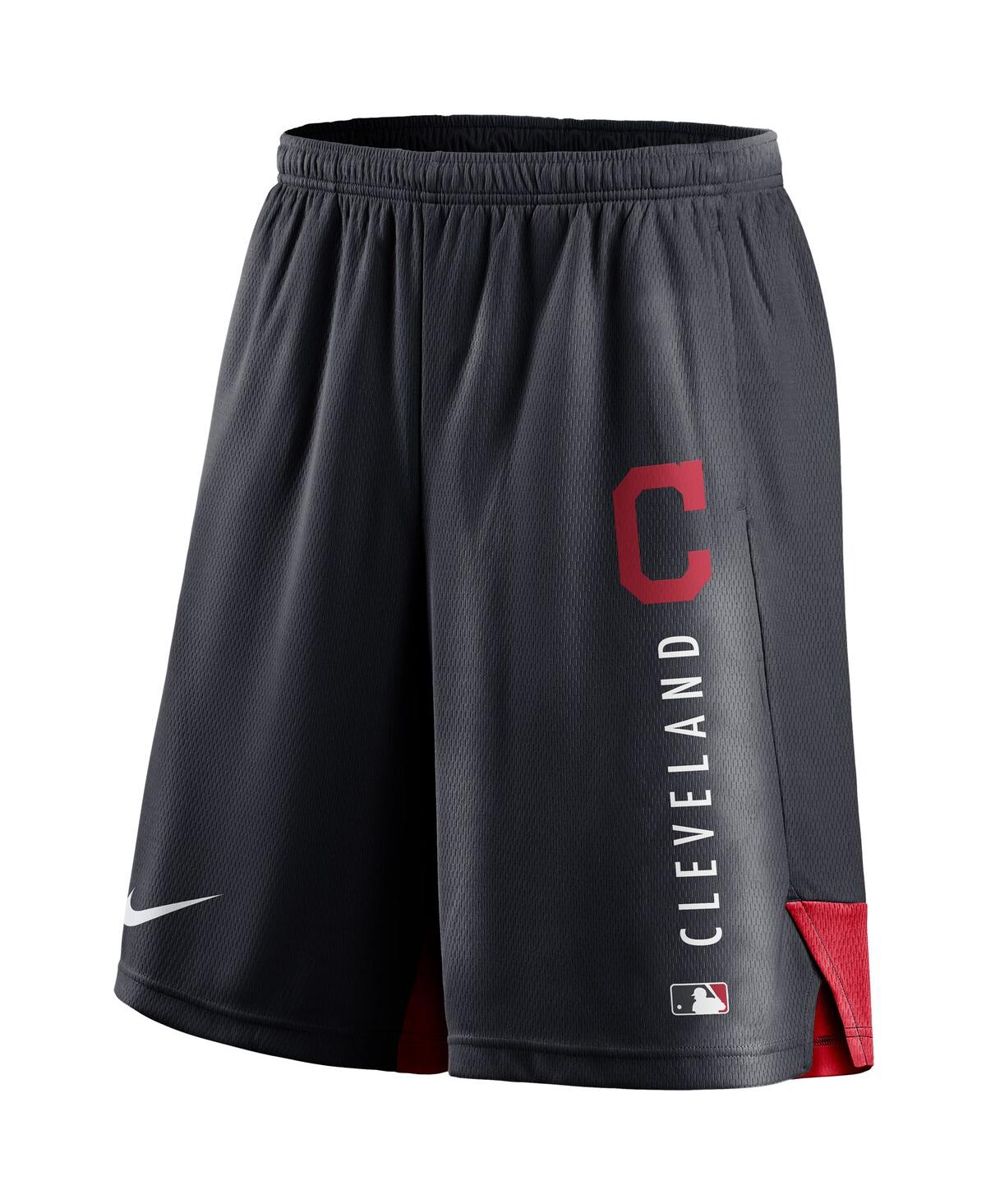 Nike Men's Navy Cleveland Indians Authentic Collection Training Performance Shorts In Blue