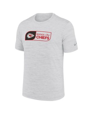 Men's White Kansas City Chiefs Big Tall Velocity Jock Tag Performance T-Shirt