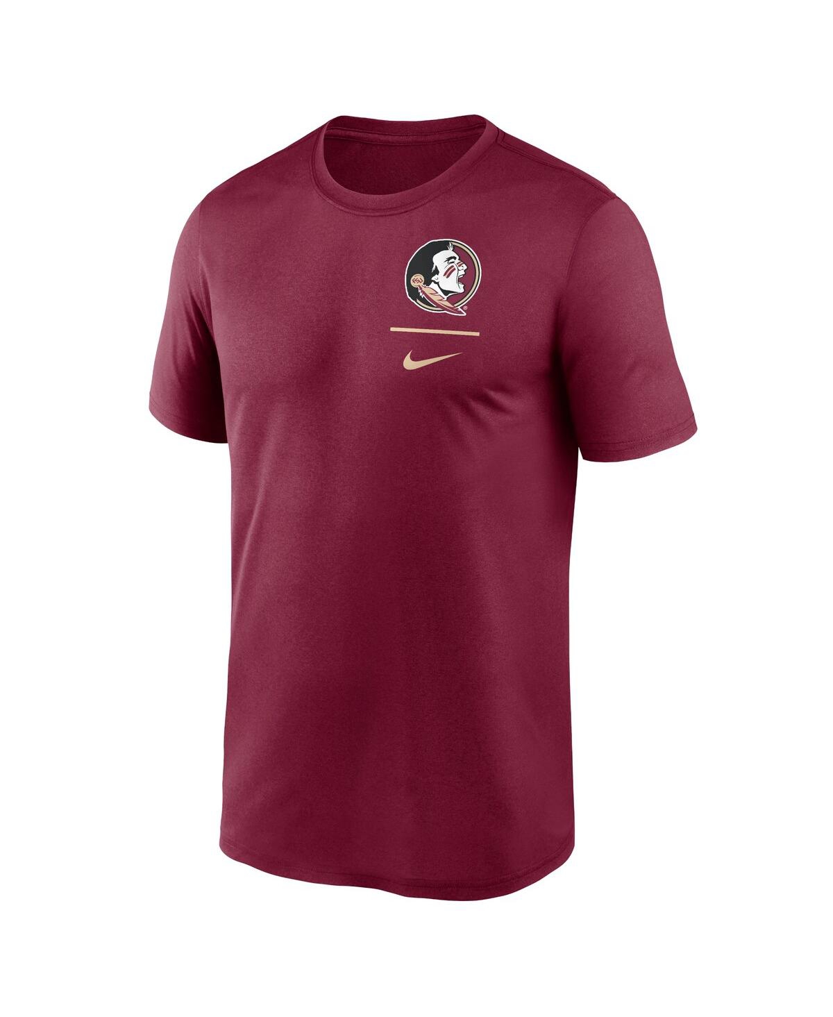 Nike Men's Garnet Florida State Seminoles Primary Logo Legend Performance T-shirt In Purple