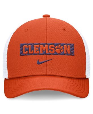 Men's Orange/White Clemson Tigers 2024 Sideline Trucker Adjustable Hat