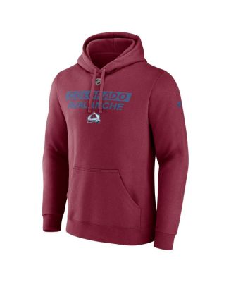 Men's Burgundy Colorado Avalanche Authentic Pro Core Primary Fleece Pullover Hoodie