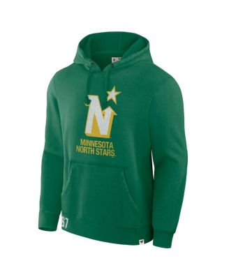 Men's Kelly Green Minnesota North Stars Decades Collection Tradition Fleece Pullover Hoodie
