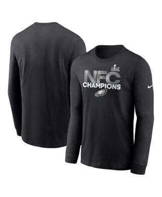 Nike - Men's Black Philadelphia Eagles 2024 NFC Champions Long Sleeve T-Shirt