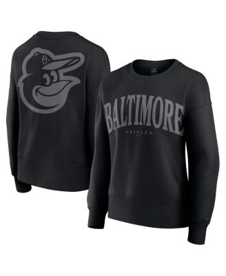 Fanatics - Women's Black Baltimore Orioles Elements Flow Pullover Sweatshirt