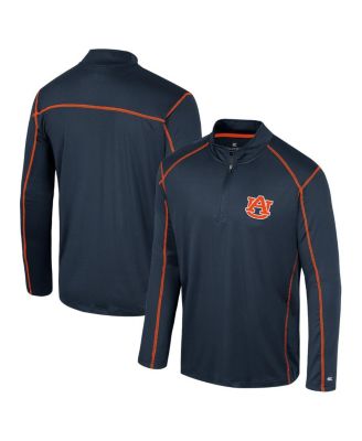 Colosseum - Men's Navy Auburn Tigers Cameron Quarter-Zip Windshirt