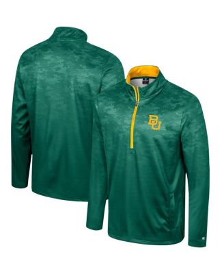 Colosseum - Men's Green Baylor Bears The Machine Half-Zip Jacket