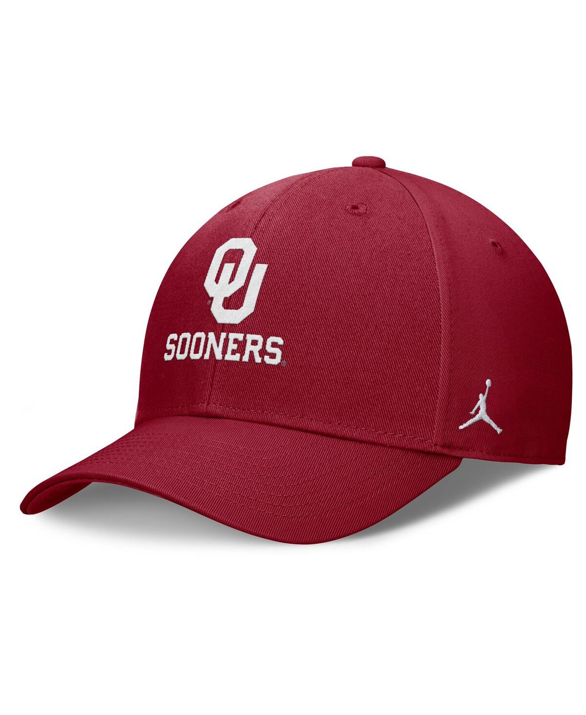 JORDAN MEN'S CRIMSON OKLAHOMA SOONERS CAMPUS CLUB ADJUSTABLE HAT 