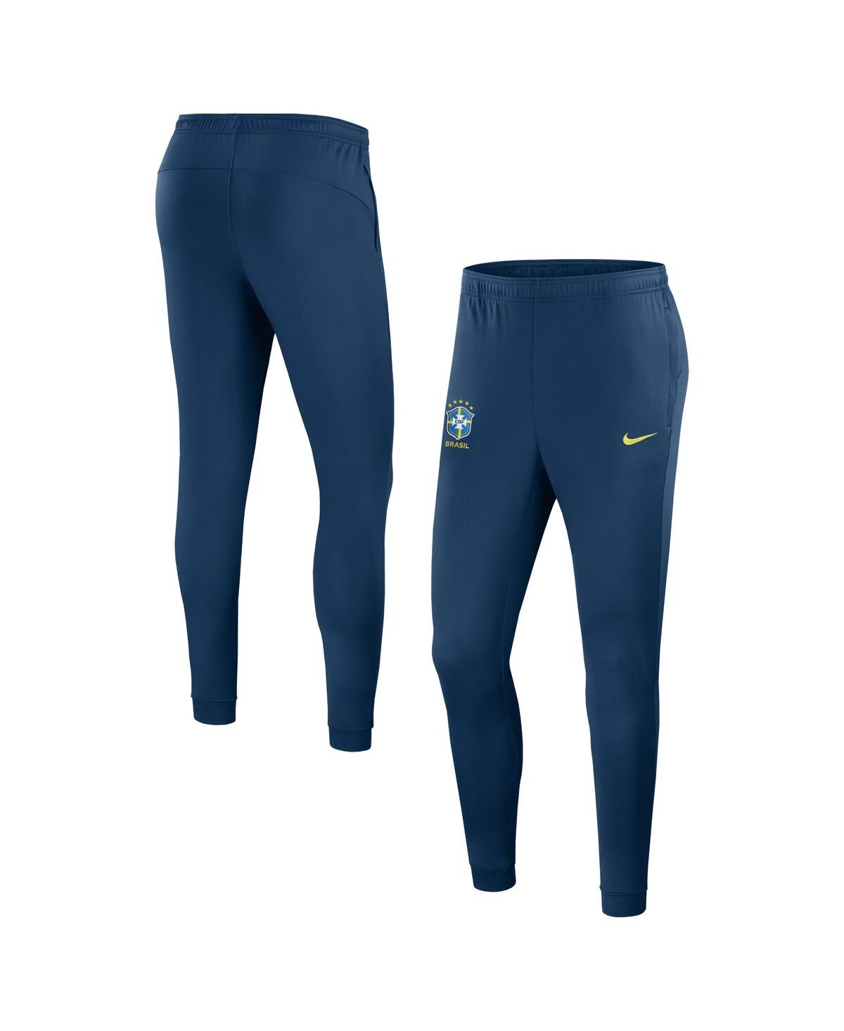 NIKE MEN'S BLUE BRAZIL NATIONAL TEAM 2024 ACADEMY PRO PERFORMANCE TRACK PANTS 