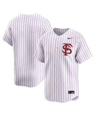Nike - Men's  White Pinstripe Florida State Seminoles College Limited Baseball Jersey