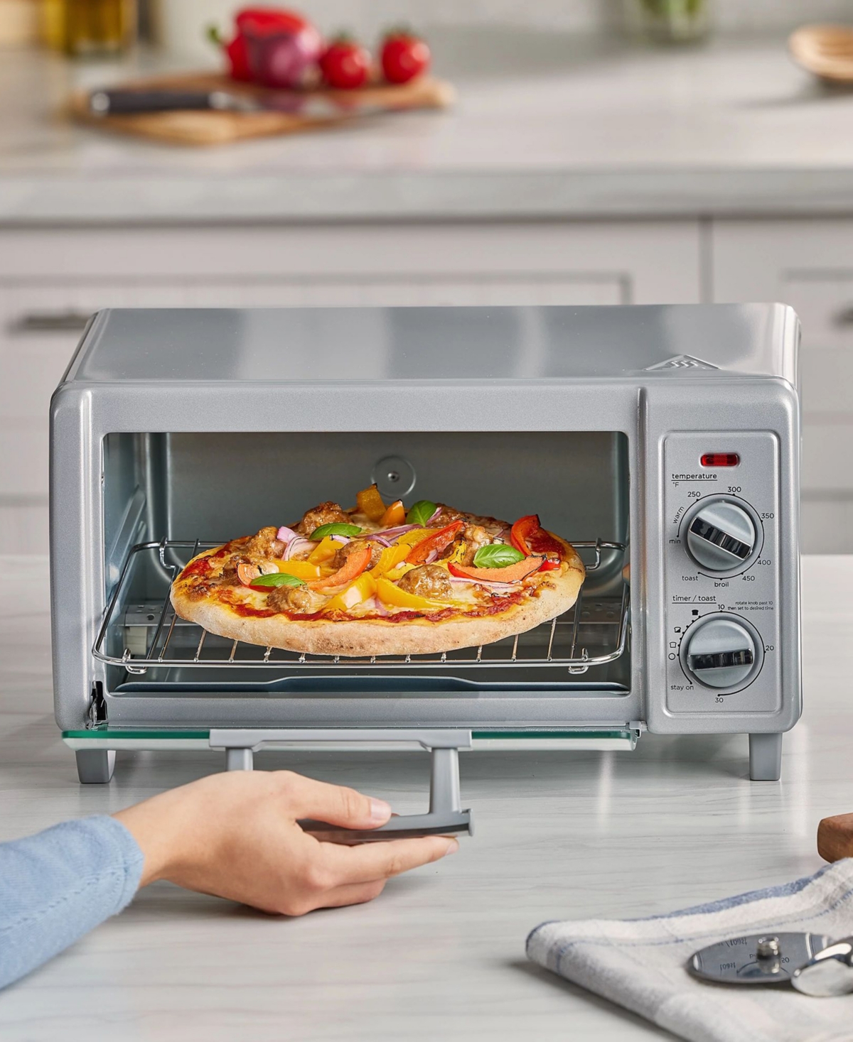Black & Decker 4-slice Convection Toaster Oven In Stainless Steel