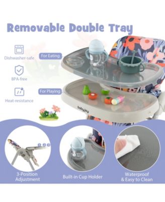 3-In-1 Convertible Baby High Chair for