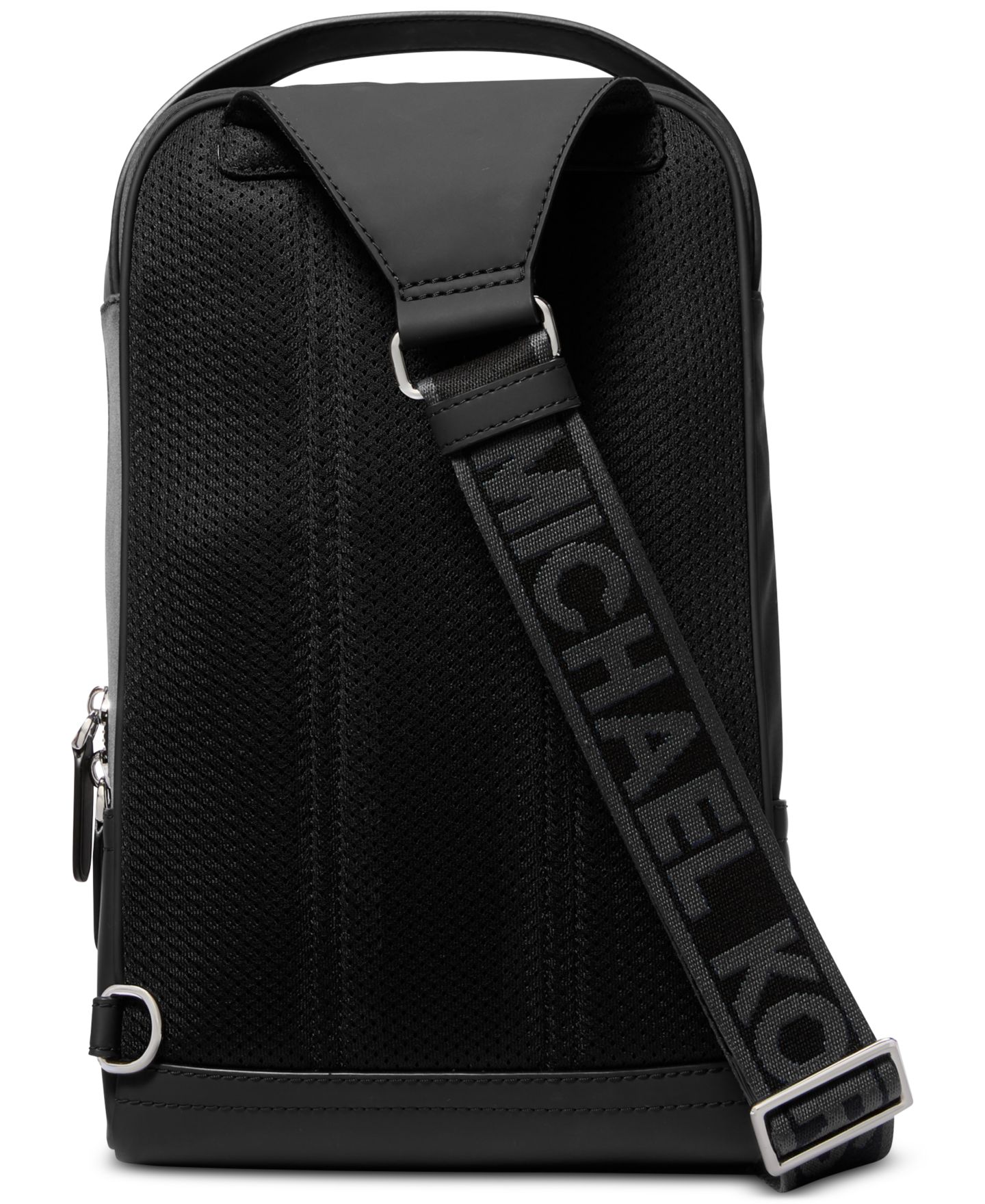 Мужская сумка Michael Kors A-Line Logo Sling, цвет: Чёрный — фото 2