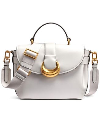 Donna Karan New York Valley Stream Small Leather Satchel - Macy's