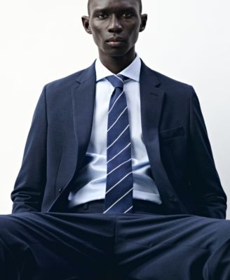 Men's Striped Silk Cotton Tie