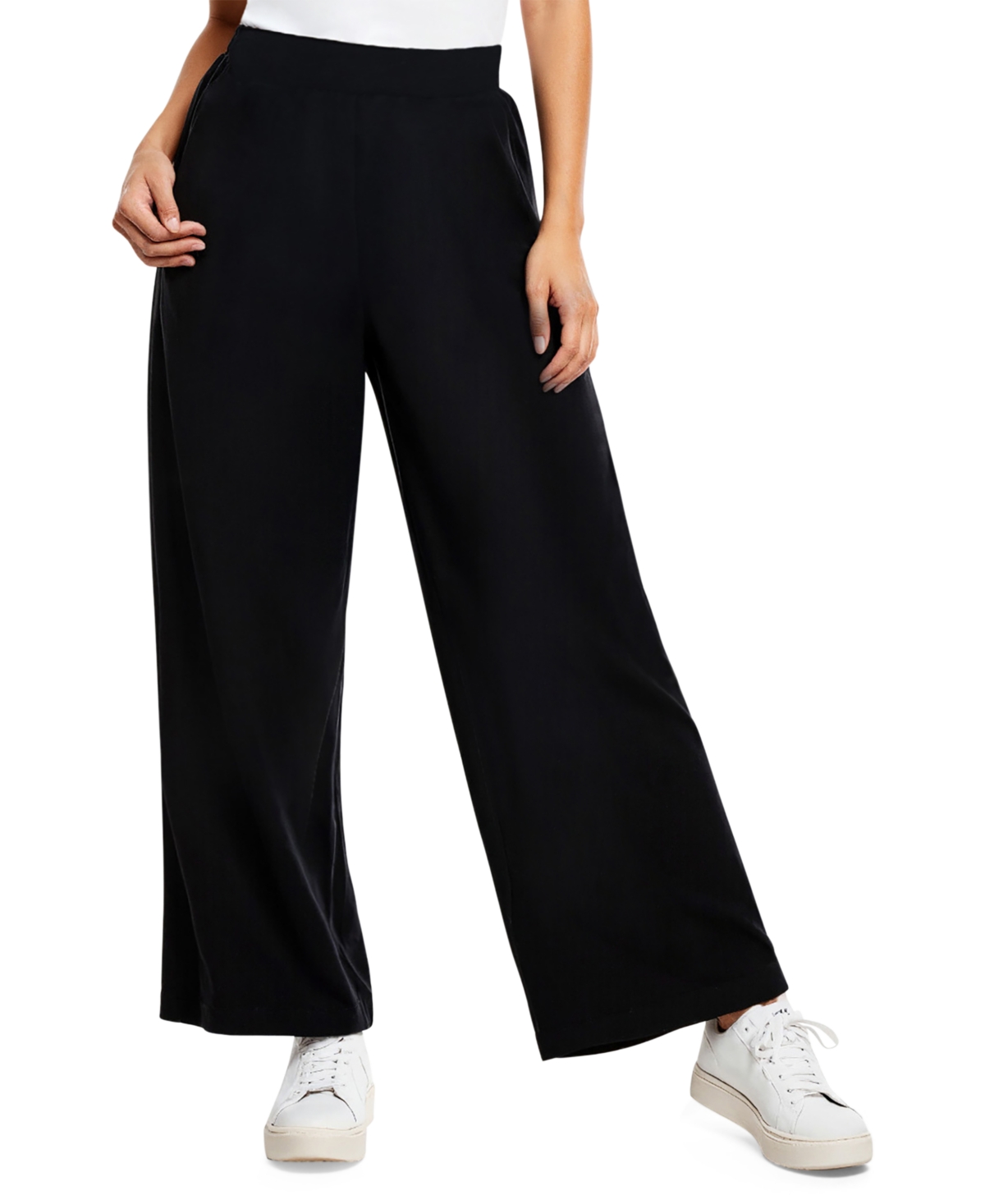 Three Dots Camilia Pant In Black Beauty