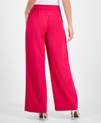Women's Mid-Rise Wide-Leg Pants