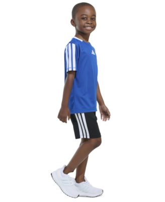 Toddler & Little Boys Short-Sleeve Soccer T-Shirt & Shorts, 2 Piece Set